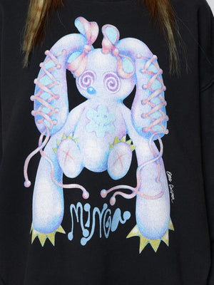 MINGA X EMA GASPAR BUNNY GRAPHIC SWEATSHIRT