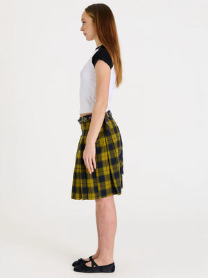 THE RAGGED PRIEST TARNISH CHECK MINI SKIRT