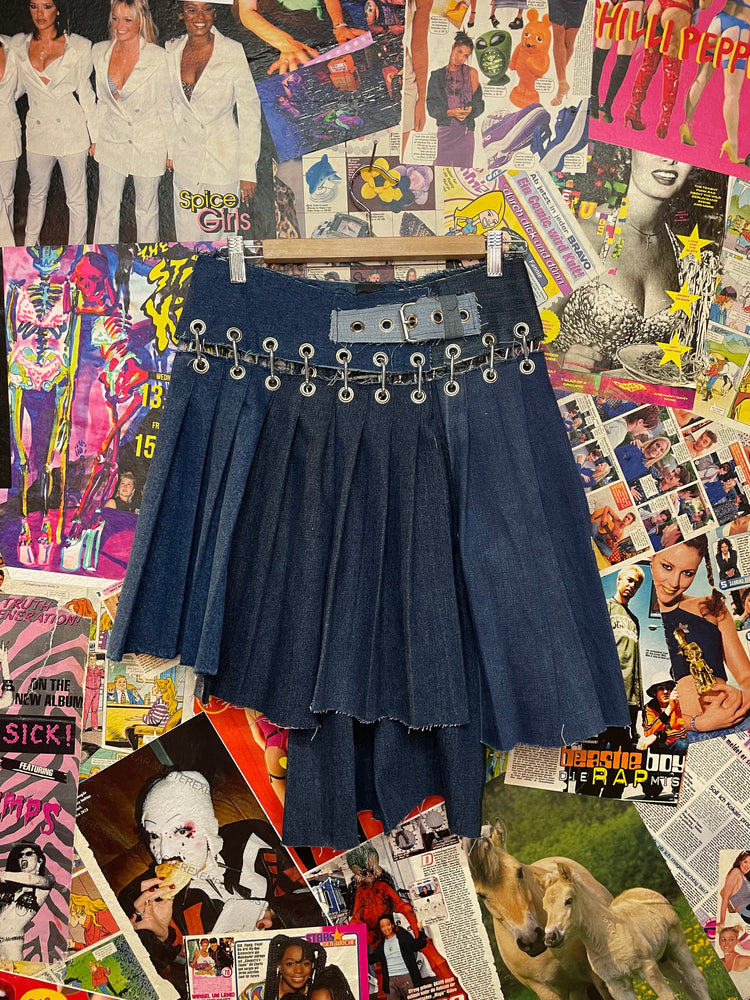 INDYANNA KARABINER JEANS SKIRT SIZE M