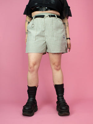 NIKINKY KYOTO SHORTS TARTAN BEIGE GREEN