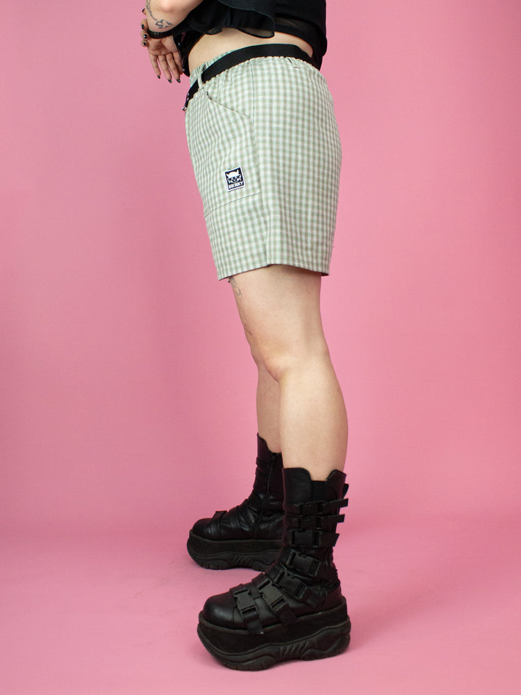 NIKINKY KYOTO SHORTS TARTAN BEIGE GREEN