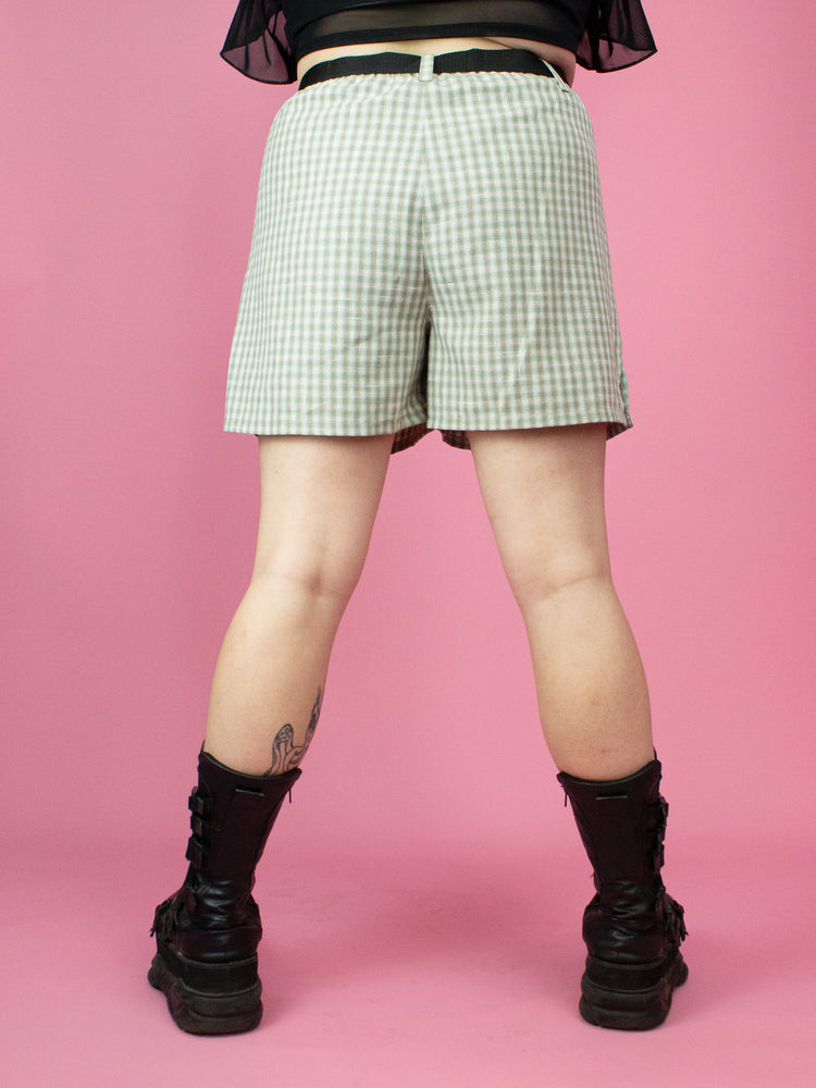 NIKINKY KYOTO SHORTS TARTAN BEIGE GREEN