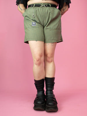 NIKINKY KYOTO SHORTS TARTAN GREEN