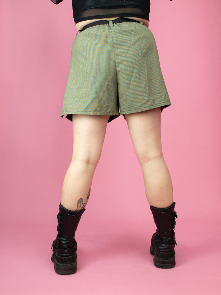 NIKINKY KYOTO SHORTS TARTAN GREEN