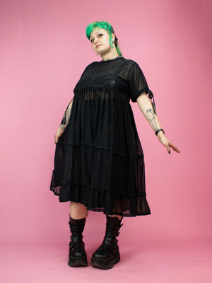 NIKINKY HEI HEI DRESS BLACK MESH