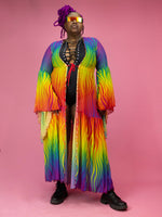 <tc>BADINKA RAINBOW FLAME MESH DUSTER</tc>