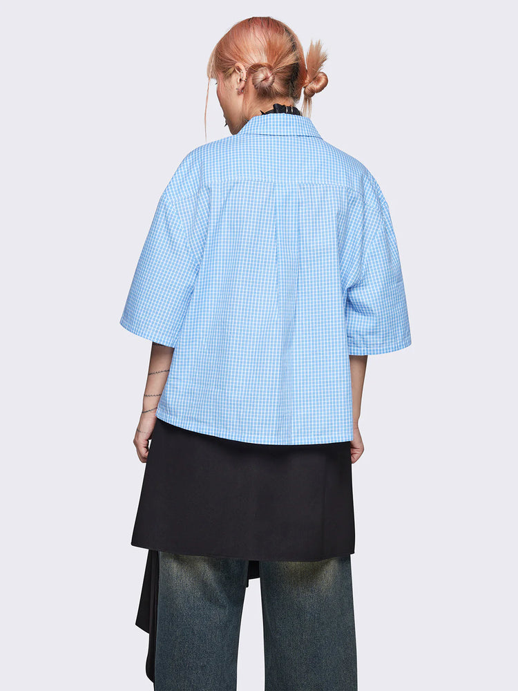 MINGA LONDON X ISCREAMCOLOUR CHECK SHIRT