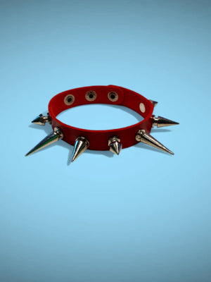 EXIT BRACELET DIFFERENT SPIKES RED