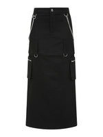 THIRD IDENTITY VELOCITY SKIRT BLACK SK00001