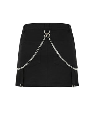 THIRD IDENTITY VELOCITY SKIRT BLACK SK00001