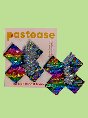 PASTEASE RAINBOW SEQUIN CROSS