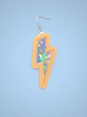 SILVER LIGHTNING EARRINGS BY I`M YOUR PRESENT