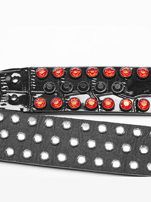 PUNK RAVE RHINESTONE SKELETON BELT WS-684YD