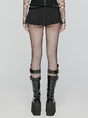 PUNK RAVE RUFFLED LACE MINI SKIRT WQ-700DQF