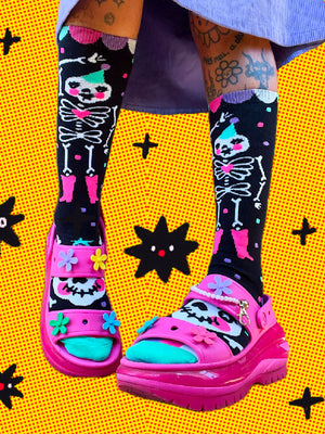 SO LAZO SKELETON SOCKS