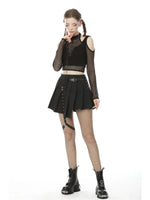 DARK IN LOVE ASYMETRICAL SKIRT KW195