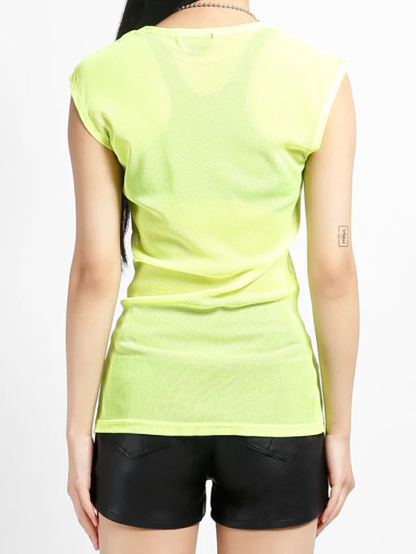 TRIPP NYC MESH TANK TOP LIME FN7202