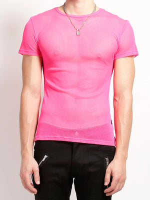 TRIPP NYC MESH T-SHIRT PINK FN7109