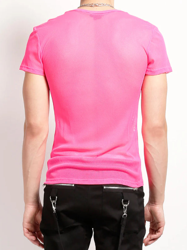 TRIPP NYC MESH T-SHIRT PINK FN7109