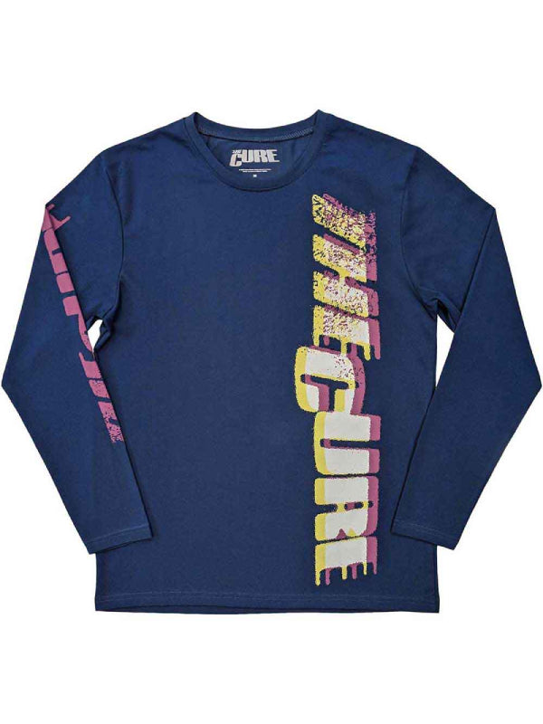 THE CURE LONGSLEEVE MIT GLITCHED-LOGO