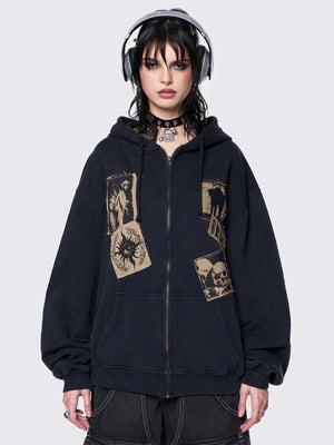 MINGA LONDON PARANOID ZIP UP HOODIE