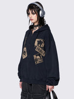 MINGA LONDON PARANOID ZIP UP HOODIE