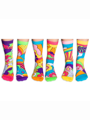 UNITED ODD HIPPY GO LUCKY 6 SOCK PACK