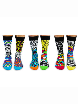 UNITED ODD YOU ANIMAL! 6 SOCK PACK