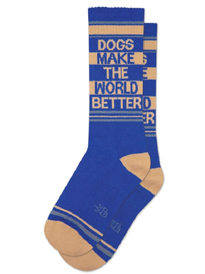 GUMBALL POODLE DOGS MAKE THE WORLD BETTER SOCKS