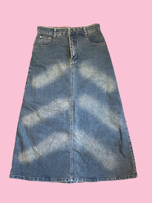 SECOND HAND U.B.S. MAXI JEANS SKIRT