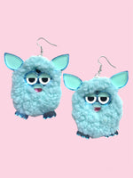 BLUE FURBY EARRINGS BY I`M YOUR PRESENT