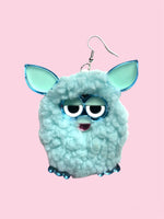 BLUE FURBY EARRINGS BY I`M YOUR PRESENT