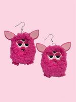 PINK FURBY EARRINGS BY I`M YOUR PRESENT