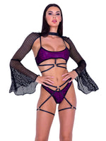 ROMA COSTUME FISHNET BELL SHRUG 6494