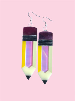 PENCIL EARRINGS BY I`M YOUR PRESENT