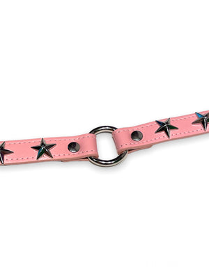 FUNK PLUS PINK O RING CHOKER STAR VEGAN FCK349