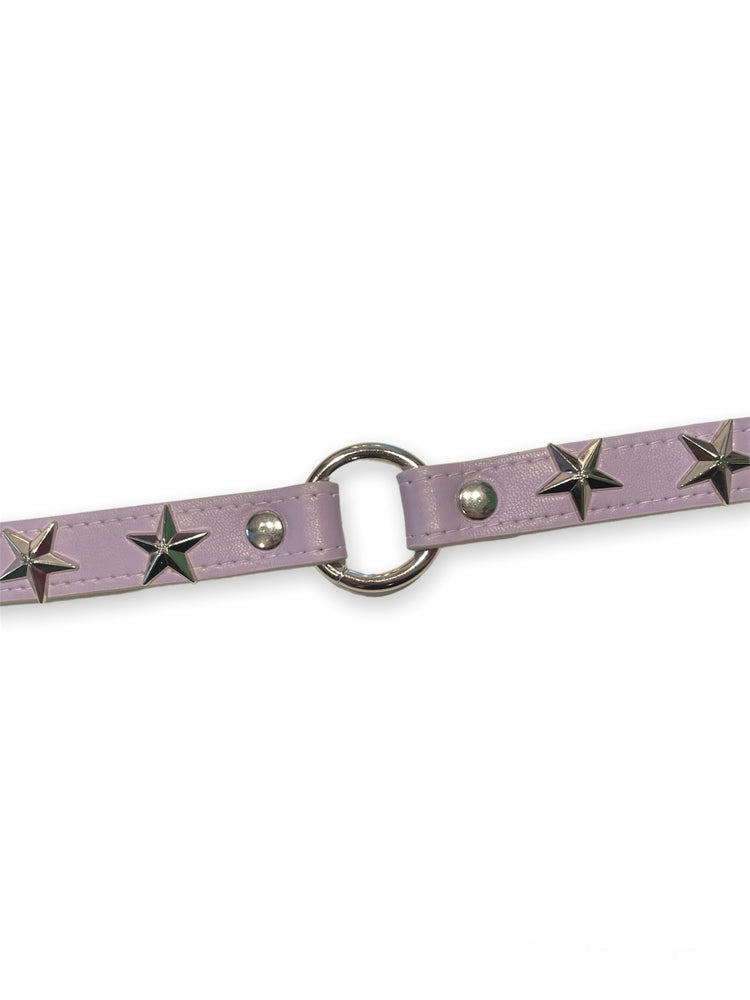 FUNK PLUS LILAC O RING CHOKER STAR VEGAN FCK349