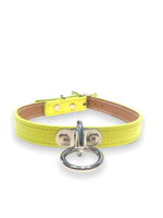 FUNK PLUS NEON YELLOW O RING CHOKER CK129 VEGAN