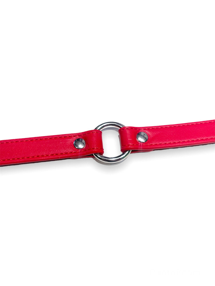 FUNK PLUS VEGAN SIMPLE O RING RED CHOKER VEGAN CK169