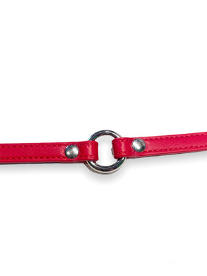 FUNK PLUS SIMPLE THIN O-RING RED CHOKER VEGAN CK168