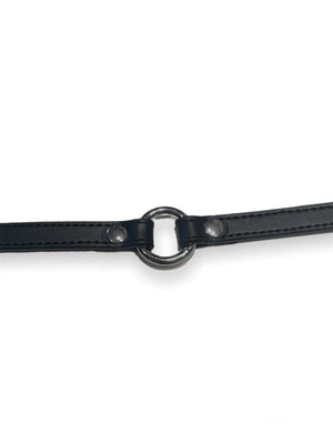 FUNK PLUS SIMPLE THIN O-RING BLACK CHOKER VEGAN CK168