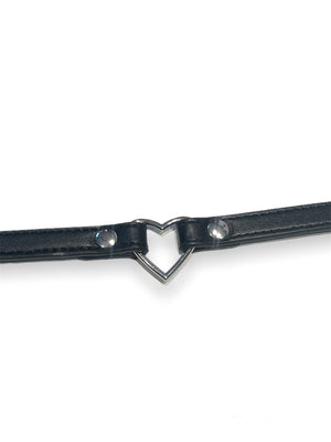 FUNK PLUS THIN CHOKER WITH HEART FC224 VEGAN