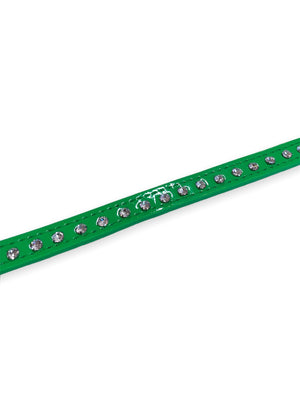 FUNK PLUS PATENT GREEN WITH RHINESTONES CK246