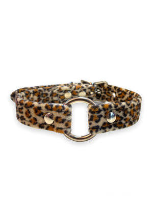 FUNK PLUS  O RING JAGUAR LEOPARD CHOKER CK169