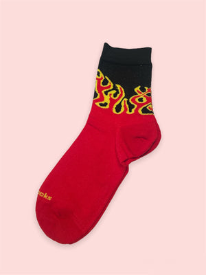 RED FLAME SOCKS