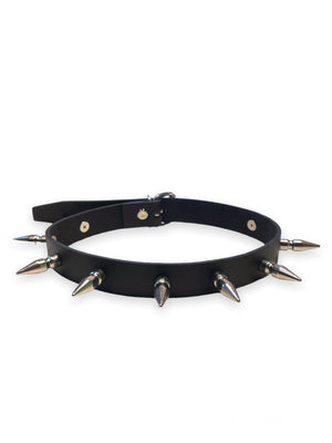 BLACK CHOKER BULLET SPIKES 2,5 CM