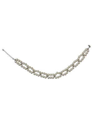 WOVEN PEARL CHOKER