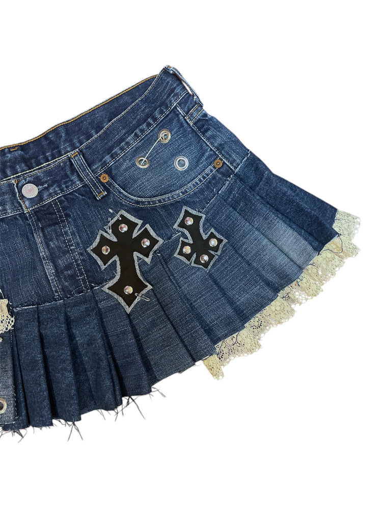 INDYANNA UPCYCLED SKIRT ANARCHY CROSS