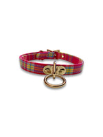 FUNK PLUS PINK PLAID RING CHOKER