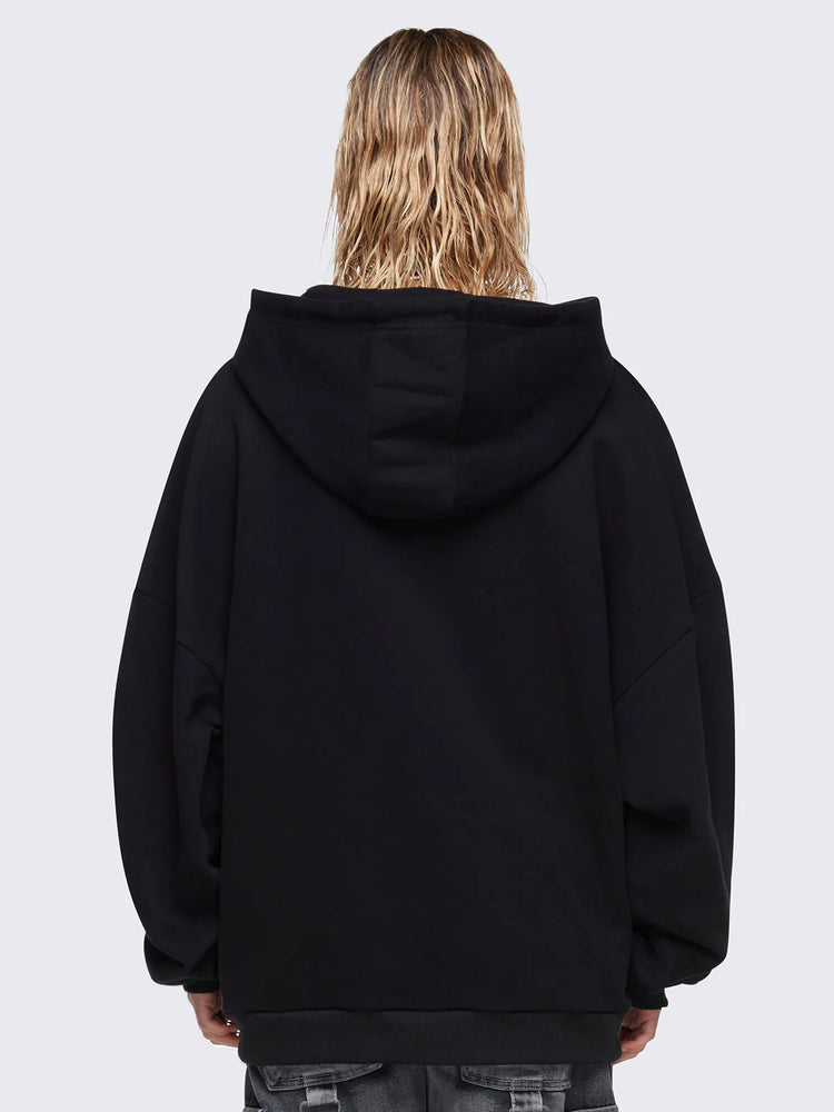 MINGA LONDON OUTSPOKEN ZIP UP HOODIE